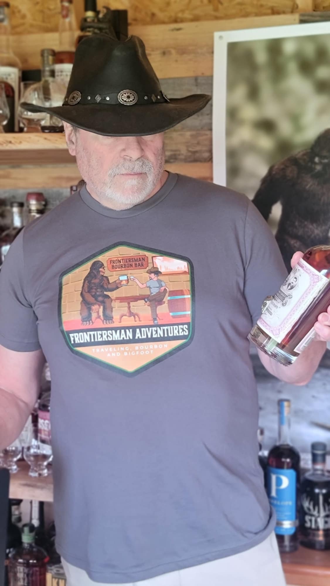 Frontiersman Bourbon Bar Asphalt T-shirt